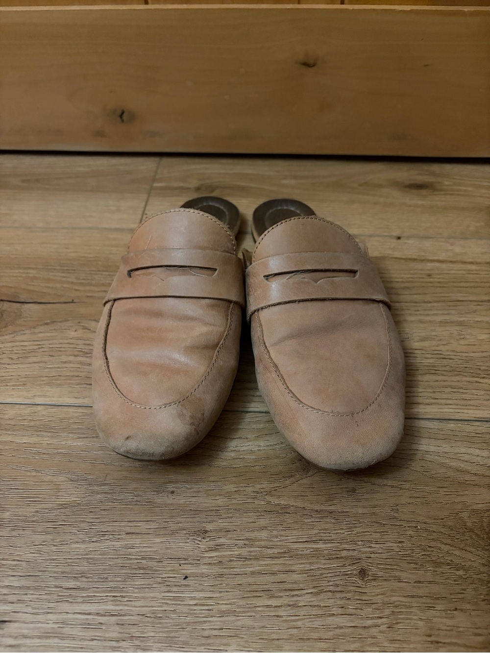 Born Women's Tan Slip-On Mule Loafers